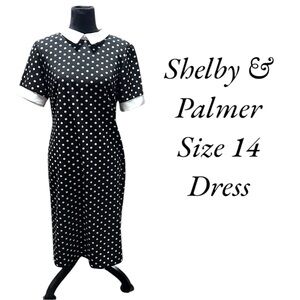 Shelby & Palmer Black Polka Dot Dress